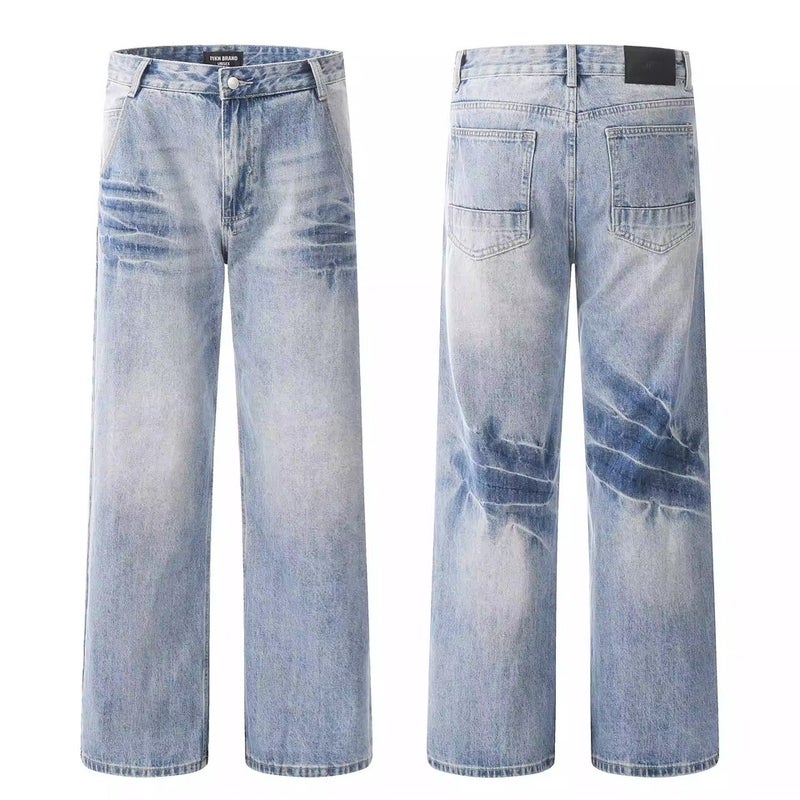 Unisex Casual Daily Denim Jeans - Image 1