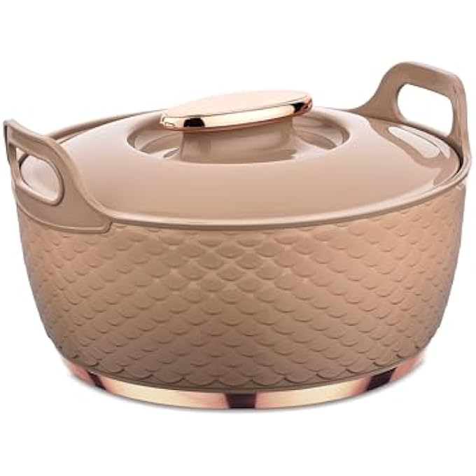 Asian Casserole Majestic Gold Stainless Steel Insulated Hotpot Rose 2500Ml - Image 2