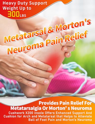 Cushwork Metatarsalgia Insoles for Ball of Foot PainMortons NeuromaHeavy Duty Arch Supports InsolesOrthotic InsolesMen Women Shoe Insert for MetatarsalFoot Pain ReliefG - Image 5