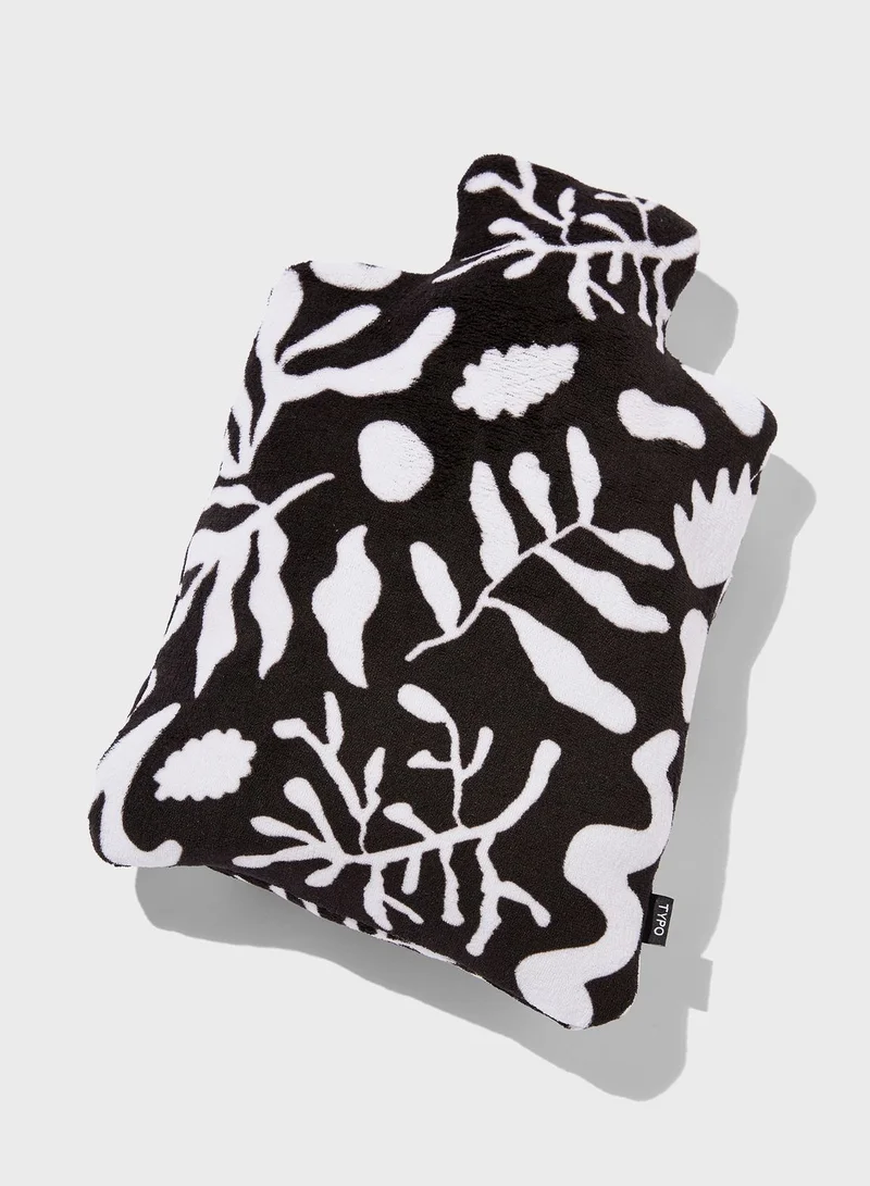 Typo Plush Hot Water Bottle Cover