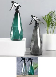 Qiccijoo Qiccijoo Spray Bottles 2 Pack 1L/34oz Empty Plastic Spray Bottles for Cleaning,Hair,Solutions,Plants, Pets, Squirt Bottle Adjustable Fine Mist to Stream (Green & Grey)  - Image 5
