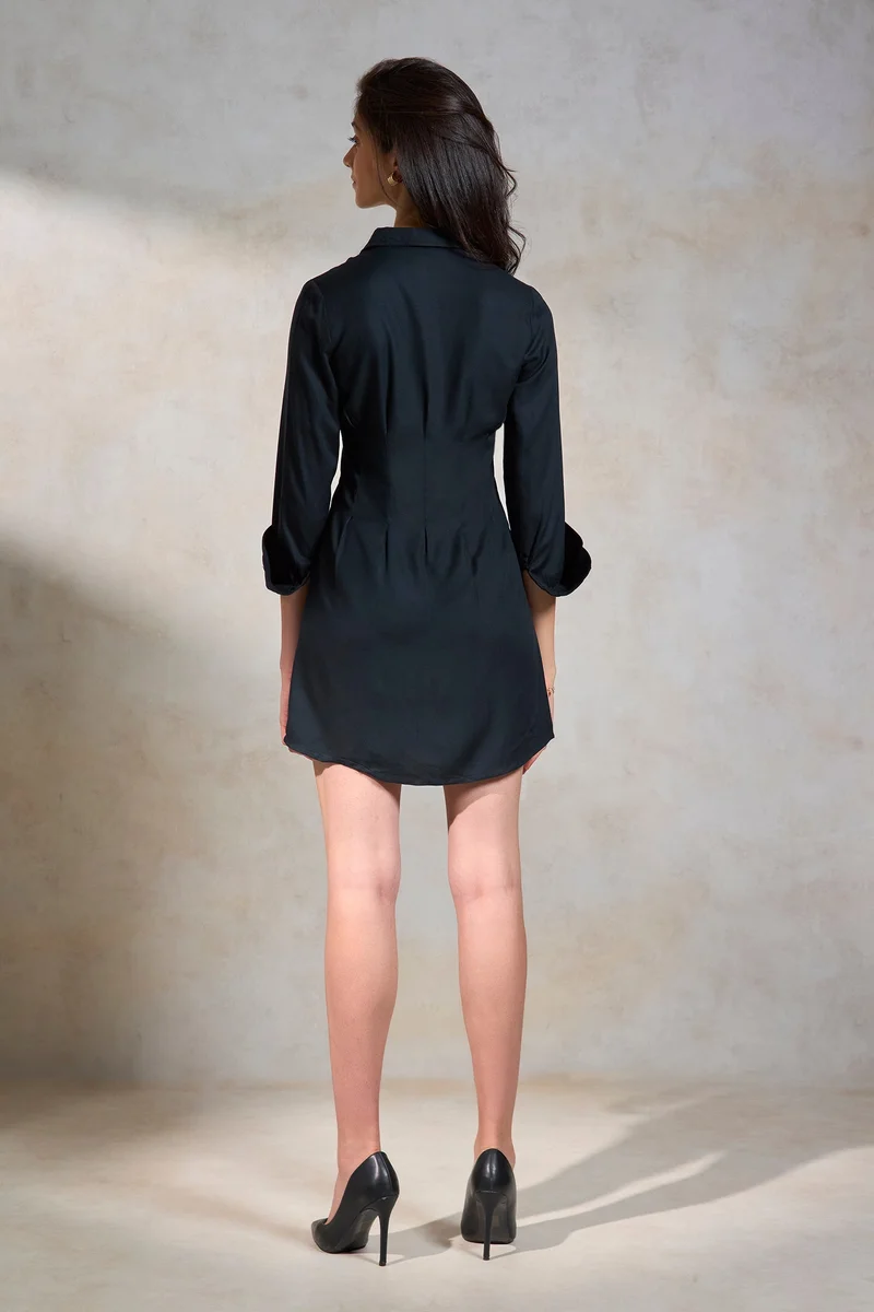 Virgio Button-Up Mini Dress
