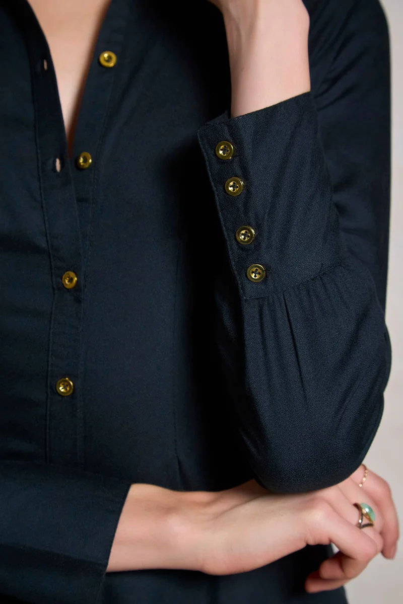 Virgio Button-Up Mini Dress