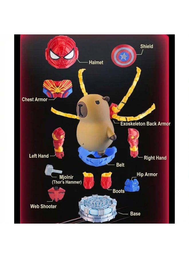 CAPYWORLDS CapyCore™ Magnetic collectible Ultimate - CAPYBARA SPIDERMAN - Cute Capybara Action Figure, Collectible for Kids Adults - Image 2