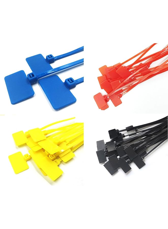 erorex 250Pcs 6 Inch Wire Zip Ties Self Locking Plastic Nylon Cable Ties Multicolor Network Wire Plastic Straps Label Mark Tag - Image 5