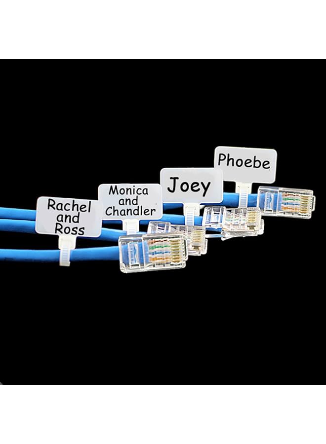 erorex 250Pcs 6 Inch Wire Zip Ties Self Locking Plastic Nylon Cable Ties Multicolor Network Wire Plastic Straps Label Mark Tag - Image 4