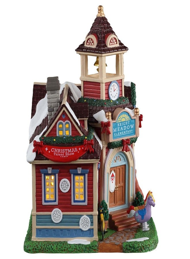 Lemax Bright Meadow Elementary School #15766 - Wood & Plastic Sculpture - Whimsical - Multicolored - Christmas - Image 2