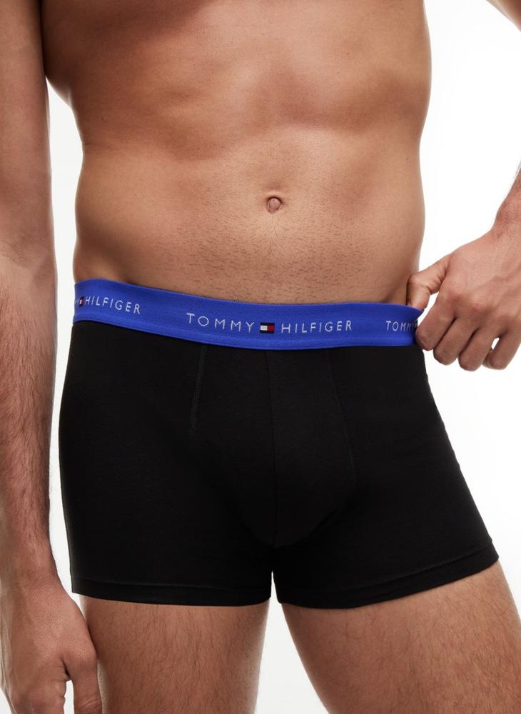 TOMMY HILFIGER 3-Pack Signature Logo Contrast Waistband Trunks - Image 5