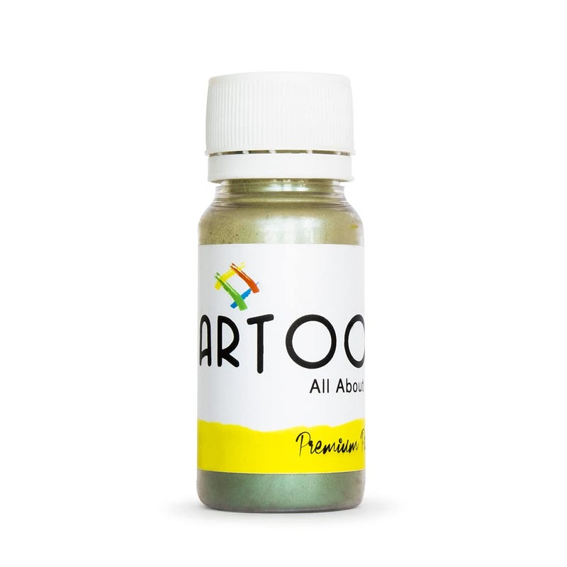 ARTOOL Mica Powder for Epoxy Resin Pigment Art Delight Green Non Toxic Multipurpose Use In Making Candles, Painting, Art and Craft Projects 9 gm (PP6) - Image 1