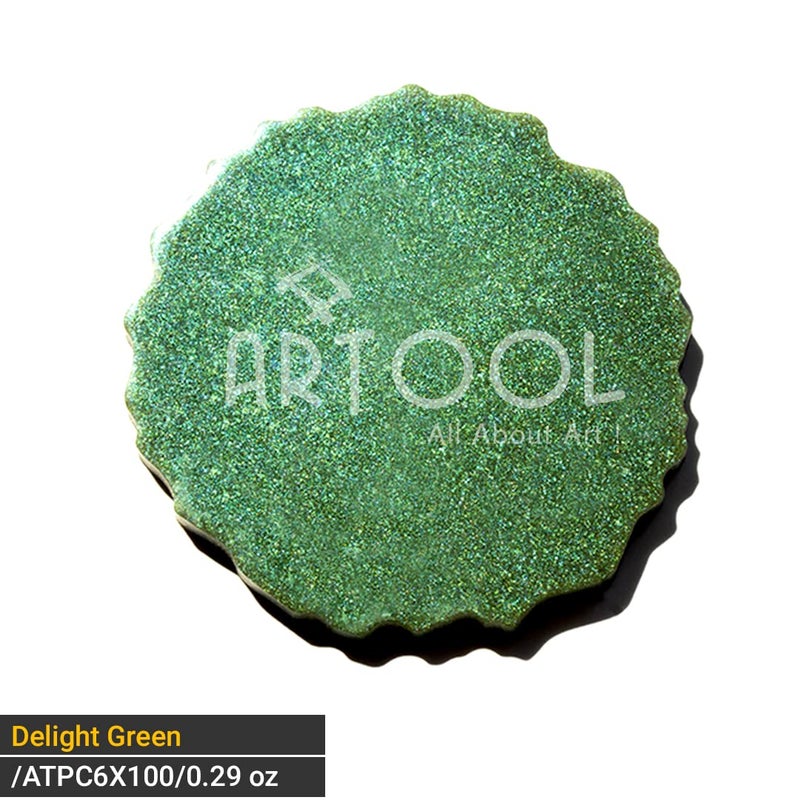 ARTOOL Mica Powder for Epoxy Resin Pigment Art Delight Green Non Toxic Multipurpose Use In Making Candles, Painting, Art and Craft Projects 9 gm (PP6) - Image 2