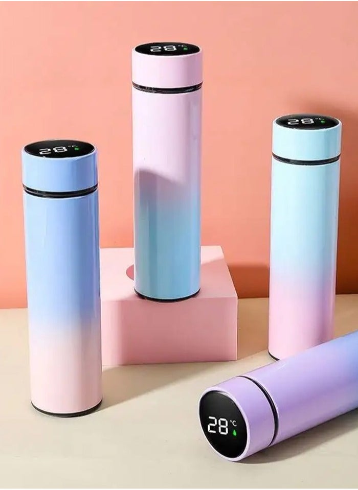Generic - Stainless Steel LED Smart Temperature Display Water Bottle Multicolour 500ml - Image 1