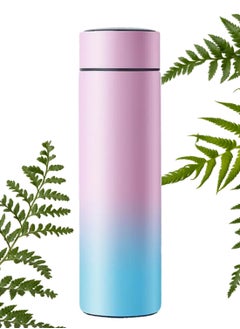 Stainless Steel LED Smart Temperature Display Water Bottle Multicolour 500ml