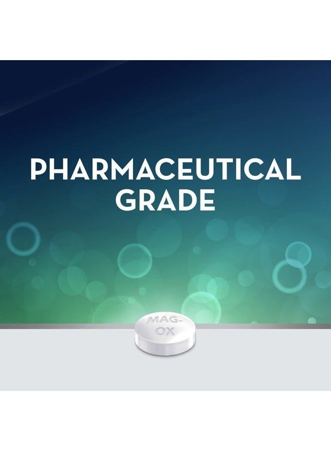 Mag-Ox 400 مكمل المغنيسيوم، أكسيد المغنيسيوم من الدرجة الصيدلانية، أكثر أشكال المغنيسيوم تركيزًا، 483 ملغ، 240 قرص (عبوتان من 120 قرص) - Image 3