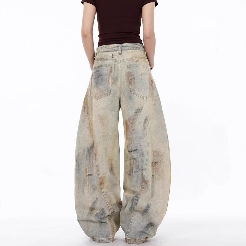 Unisex Classic Denim Jeans Loose Fit Daily Outdoor Wear - Image 4