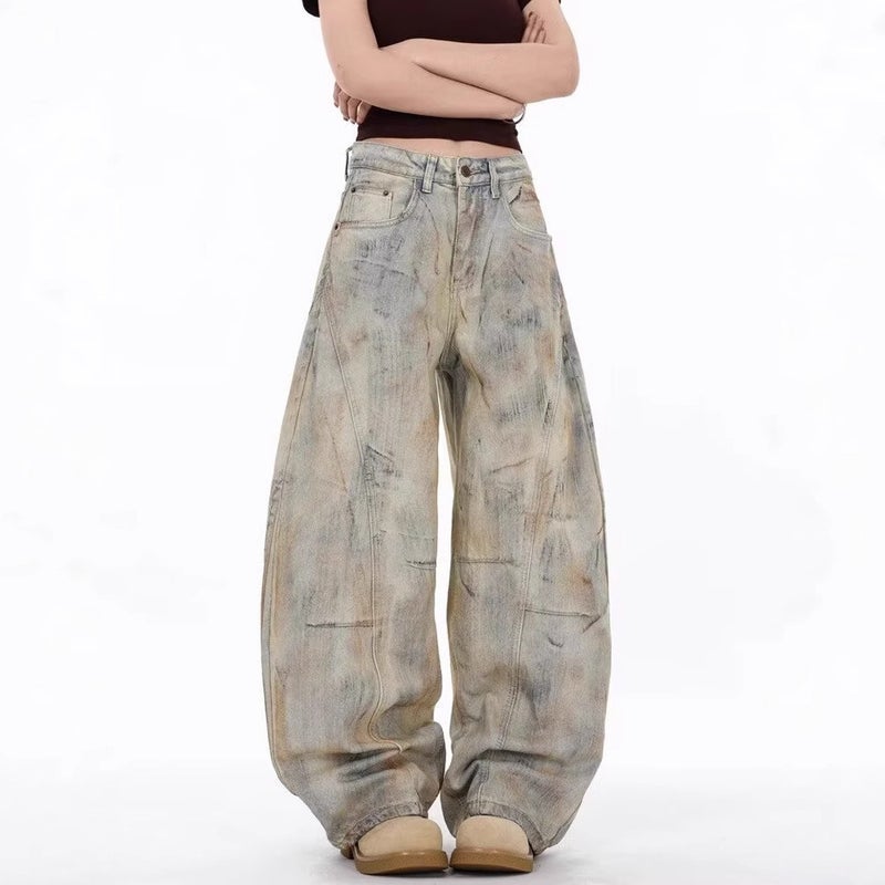 Unisex Classic Denim Jeans Loose Fit Daily Outdoor Wear - Image 5