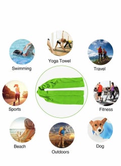 Y&D Cooling Towel, 4 Pack Microfiber Mesh Soft Breathable Towel for Face and Neck, Vacation, Athletes, Yoga, Sports, Gym, Workout, Camping, Fitness, Running, Golf (40" x 11")  - Image 2