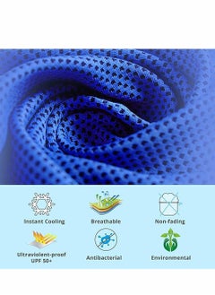 Y&D Cooling Towel, 4 Pack Microfiber Mesh Soft Breathable Towel for Face and Neck, Vacation, Athletes, Yoga, Sports, Gym, Workout, Camping, Fitness, Running, Golf (40" x 11")  - Image 4