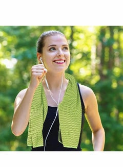 Y&D Cooling Towel, 4 Pack Microfiber Mesh Soft Breathable Towel for Face and Neck, Vacation, Athletes, Yoga, Sports, Gym, Workout, Camping, Fitness, Running, Golf (40" x 11")  - Image 5