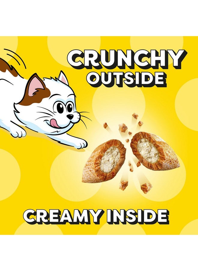 تيمبتيشنز حلوى القطط المقرمشة والناعمة بنكهة السلمون ومنتجات الألبان، عبوة 3 أونصة (عبوة من 12 قطعة) - Image 4