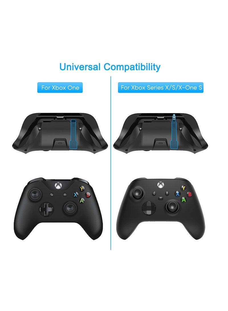 Controller Keyboard for Xbox Series X/S/One/One S, Wireless Gaming Chatpad Message Keypad with USB Receiver, Audio/Headset Jack Game Accessories for Xbox (Controller Not Included),Black - Image 2