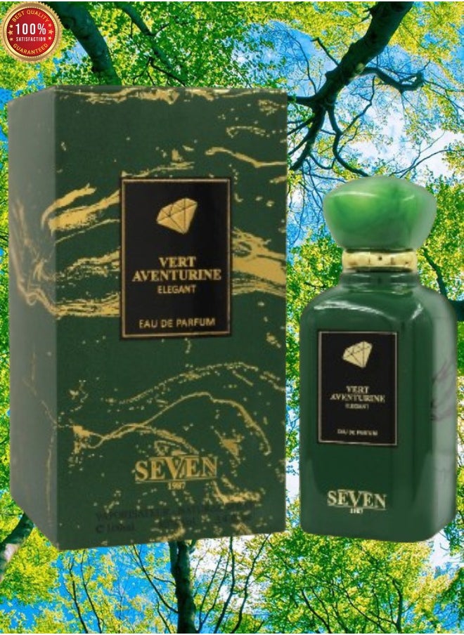 Seven - 14 Pieces Vert Aventurine Elegant Perfume 100ml EDP - Image 1