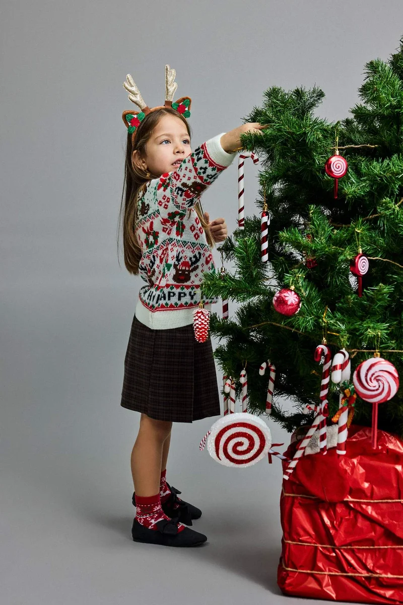 ديفاكتو Baby Girl Regular Fit Crew Neck Pullover