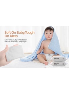 Organic Pure Cotton Baby Water Wipes, Specially Crafted for Sensitive Skin Gentle, Eco-friendly and Suitable for Sensitive Skin Perfect for Travel and Everyday Use Pack of 3 (20 Wipes/Bag) - pzsku/Z4E8EEC4726ED3E14DC46Z/45/_/1738933857/91520770-36f5-49af-8d42-c178d64ab3b9