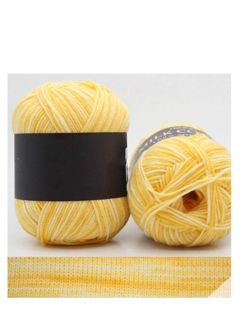 Y&D Crochet Yarn Five Piece Multicolored, Acrylic Knitting Yarn, Hand Weaving Thread - Image 2
