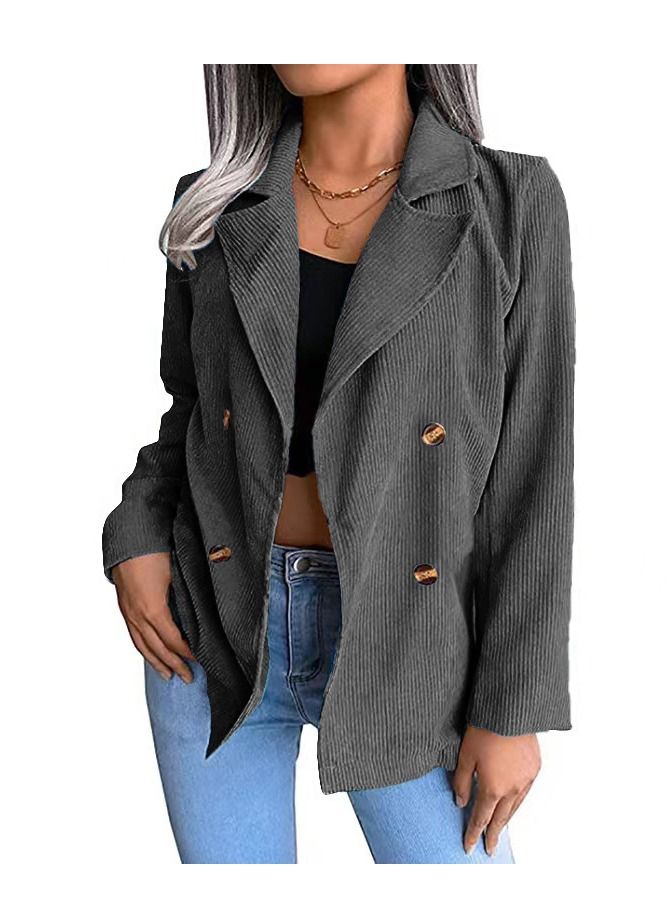 Women's New Fashion Simple Double Breasted Coat