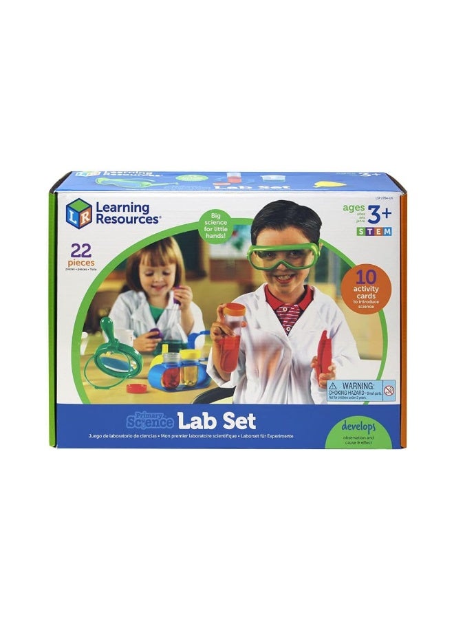 ليرننج ريسورسز مجموعة مختبر العلوم الأساسية من Learning Resources®، أدوات علمية حقيقية للأطفال، تجارب عملية، تتضمن 10 بطاقات أنشطة، للأعمار من 3 سنوات فما فوق - Image 4