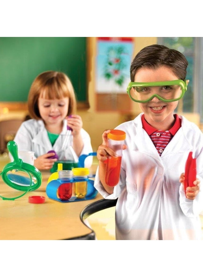 ليرننج ريسورسز مجموعة مختبر العلوم الأساسية من Learning Resources®، أدوات علمية حقيقية للأطفال، تجارب عملية، تتضمن 10 بطاقات أنشطة، للأعمار من 3 سنوات فما فوق - Image 2