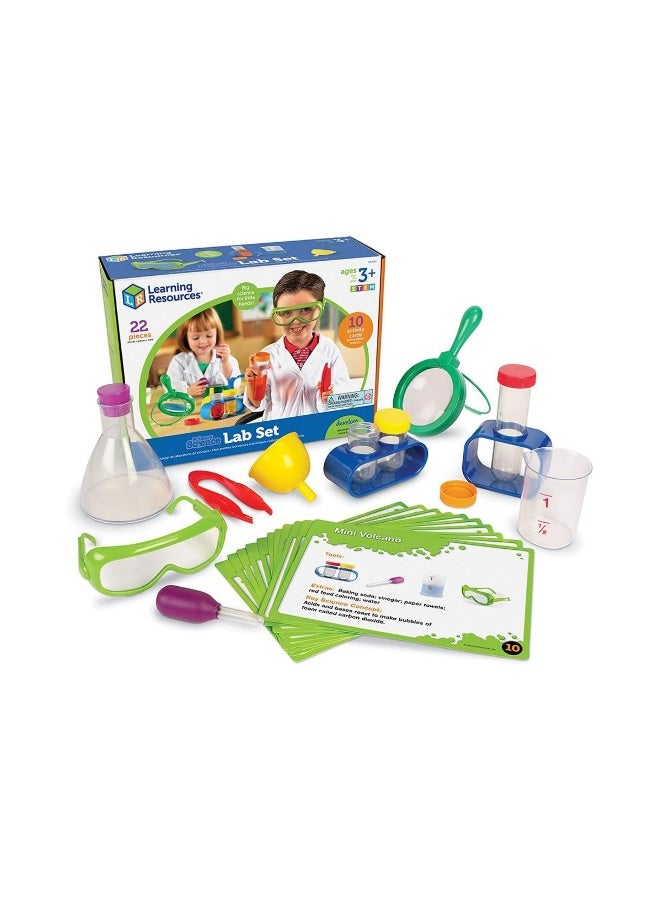ليرننج ريسورسز مجموعة مختبر العلوم الأساسية من Learning Resources®، أدوات علمية حقيقية للأطفال، تجارب عملية، تتضمن 10 بطاقات أنشطة، للأعمار من 3 سنوات فما فوق - Image 1
