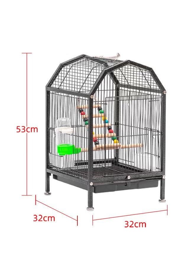 XiuWoo - Bird Cage Best for Pet Parrot Parakeet, Budgie, Cockatiel Cage 32*32*53cm - Image 1