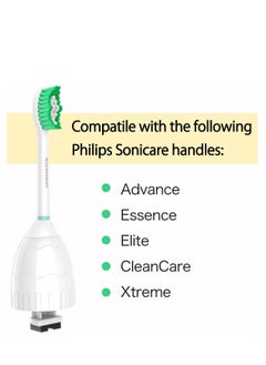 Aoremon Aoremon Replacement Toothbrush Heads for Philips Sonicare E-Series Essence HX7022/66 and other Screw-on Electric Toothbrush Model, 6 Pack  - Image 2