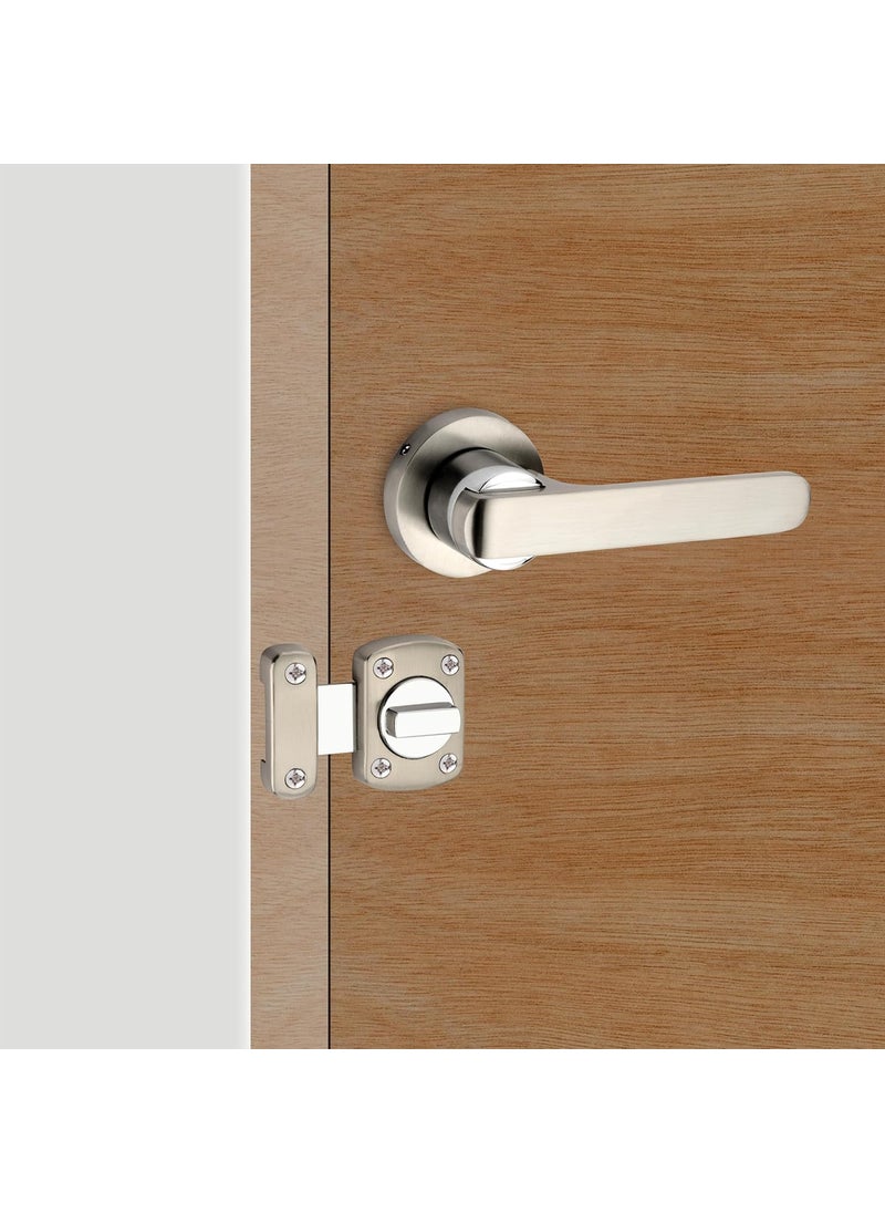 SARDAR Sardar Nester SS Finish Door Lock for Main DoorMortise Door Lock Set3 Brass KeysBedroom Door LockHandle Lock for HomeOfficeHotel with Rotary Latch  - Image 1