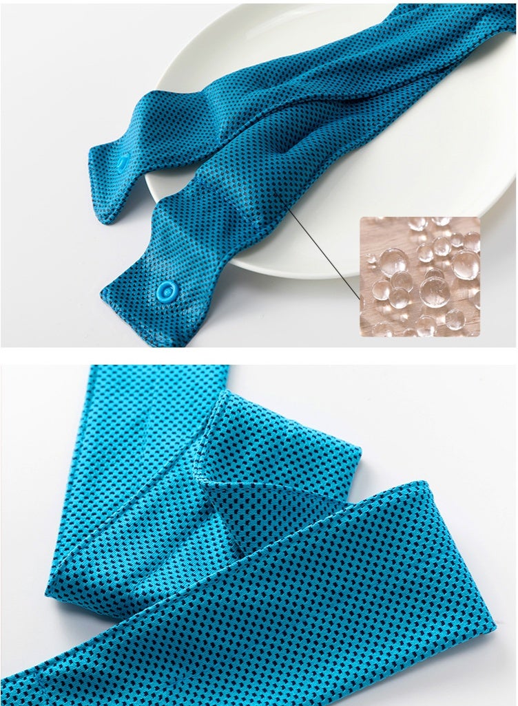 Cooling Neck Wraps - Ice Polymer, Soft Breathable, for Summer Sports, Gym, Running, Cycling, Men  Women - Image 5