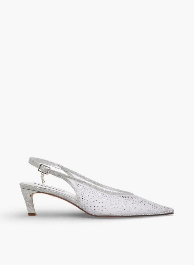 Elle Elle Embellished Kitten Heel Shoes