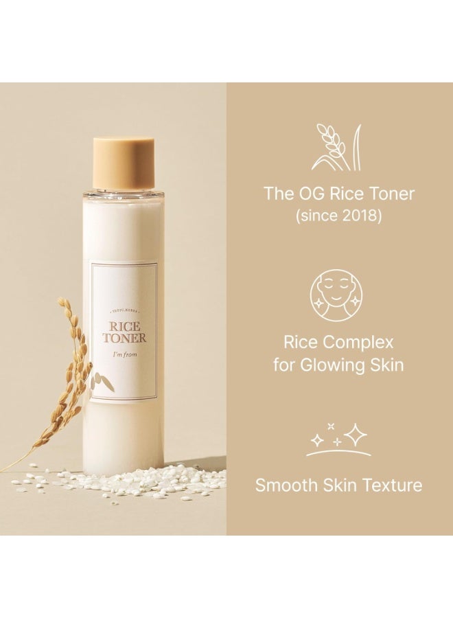 I'M FROM I’m From Rice Toner Miniature Travel Size 30ml – Hydrating Korean Skincare for Dry, Dull & Combination Skin, Vegan, Fragrance-Free for Glass Skin Glow - Image 3