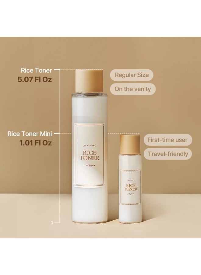 I'M FROM I’m From Rice Toner Miniature Travel Size 30ml – Hydrating Korean Skincare for Dry, Dull & Combination Skin, Vegan, Fragrance-Free for Glass Skin Glow - Image 2
