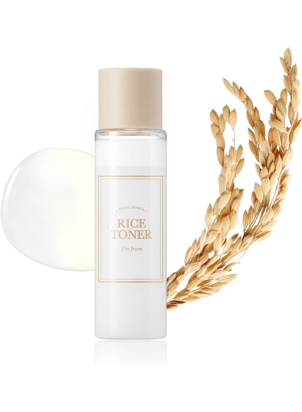 I’m From Rice Toner Miniature Travel Size 30ml – Hydrating Korean Skincare for Dry, Dull & Combination Skin, Vegan, Fragrance-Free for Glass Skin Glow