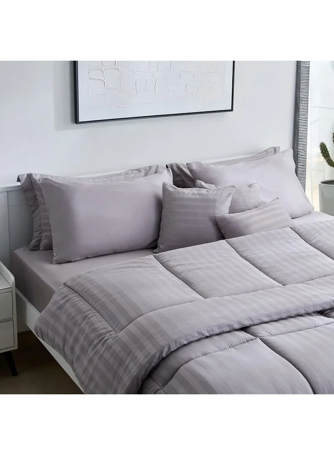 Home Box Hamilton 9-Piece BIAB Cotton Super King Comforter Set 240 x 240 cm