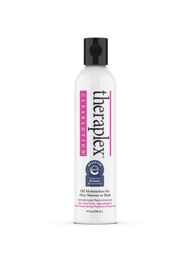 Theraplex Clear Emollient Lotion for Chronic Dry Skin Conditions(Psoriasis, Eczema, Xerosis and Ichthyosis) Dermatologist Recommended 8 oz - Image 1