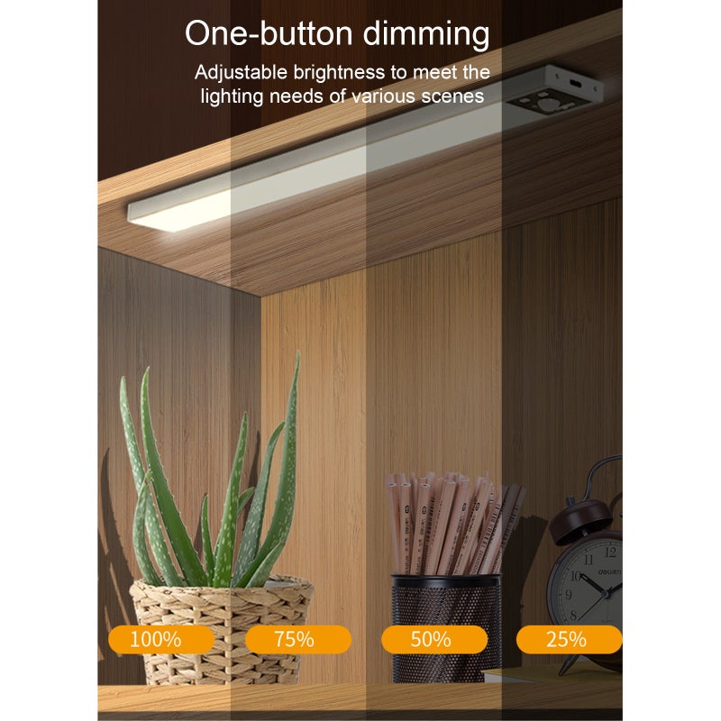 Closet Cabinet Lamp 30cm Ultra-Thin Invisible Design - Intelligent Motion Sensor Magnetic Rechargeable Night Light for Home Closet Cabinet Wardrobe - Image 3