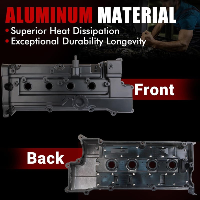 MITZONE Upgrade Engine Aluminum Valve Cover for Hyundai Accent & KIA Rio/Rio5 1.6L L4 (2006-2011) - Image 5