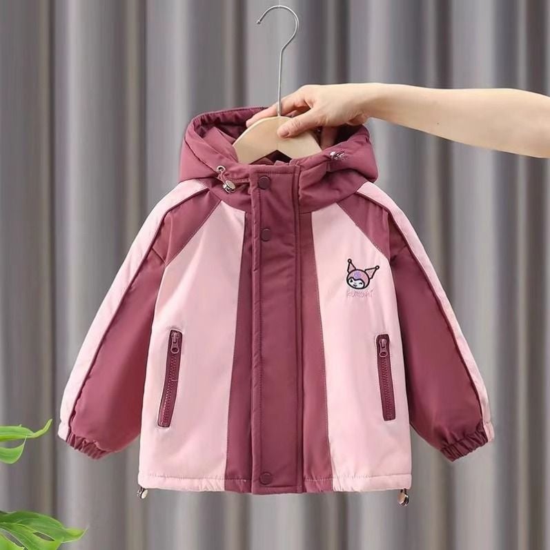 Girls' Coat Style Western Style Top Large Children'S Winter Warm Cotton Thickened Charge Clothes - Image 3