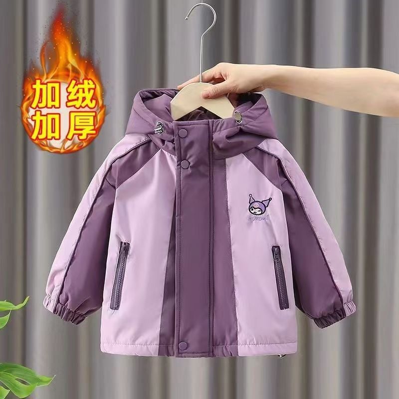 Girls' Coat Style Western Style Top Large Children'S Winter Warm Cotton Thickened Charge Clothes - Image 1