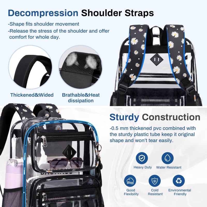 Sisipoet Backpacks Casual Backpacks Travel Backpack Cartoon Backpack Three Piece Set - Image 5