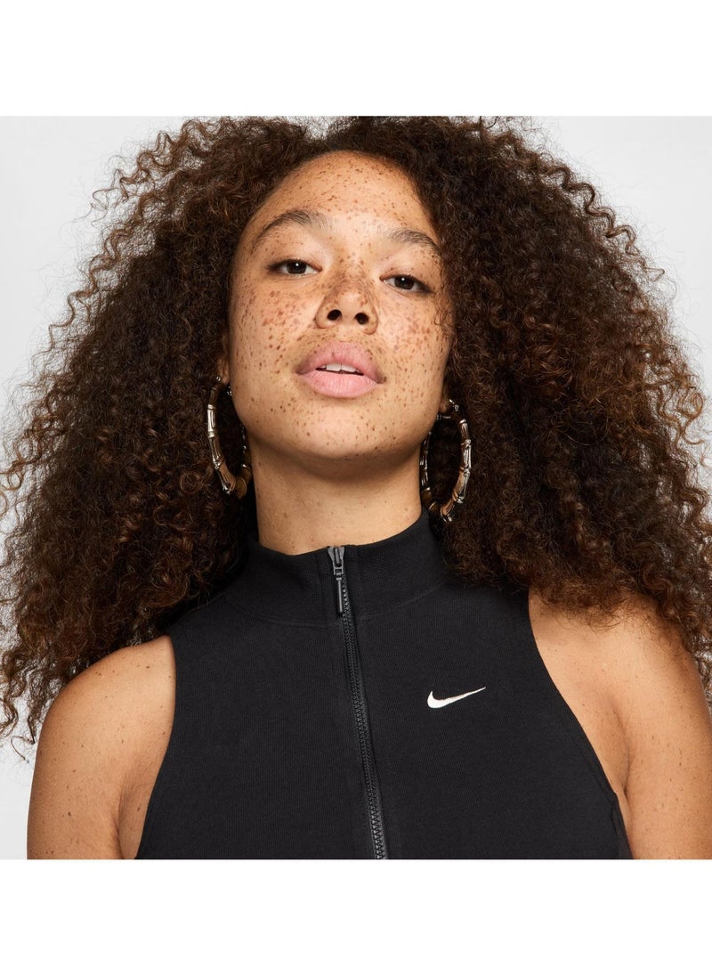 Nike Nsw Chill Cropped Fleece Tank - Image 3