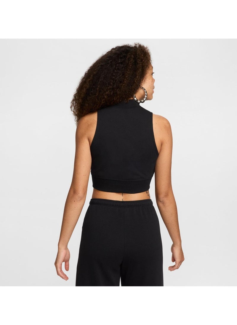 Nike Nsw Chill Cropped Fleece Tank - Image 2