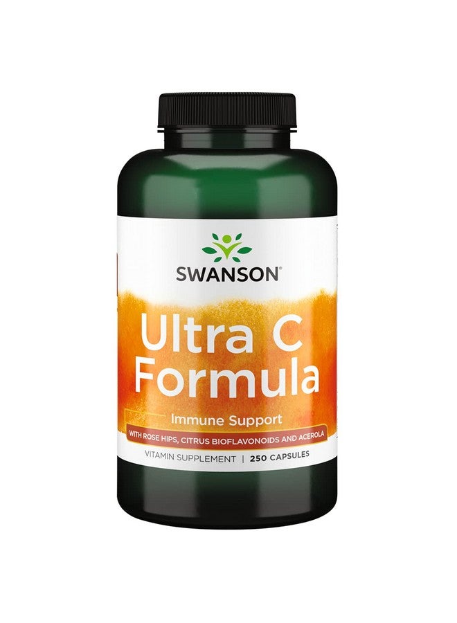 SWANSON Vitamin C Formula Immune System Support Skin Cardiovascular Health Antioxidant Supplement 50 Mg 250 Capsules - Image 2